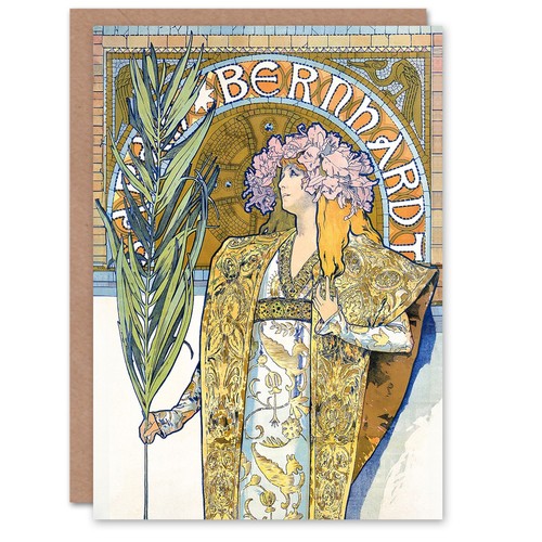 Alphonse mucha art card - alphonse,