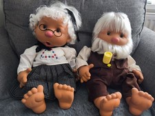 Vicma Rare Thumb Sucking Dolls Grandpa Grandma Grandad Grandparents Spanish