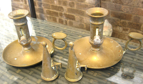 Vintage pair brass - vintage, of