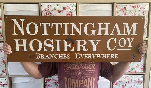 Vintage enamel sign large - sign,