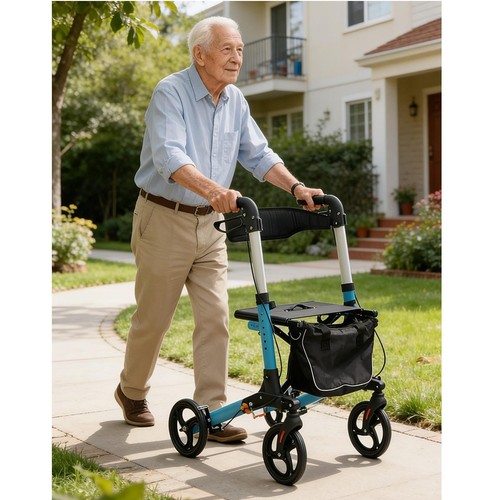 Wheel rollator walker with - rollator,