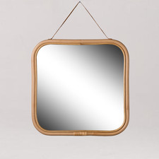 Peru Wall Mirror Rattan Square