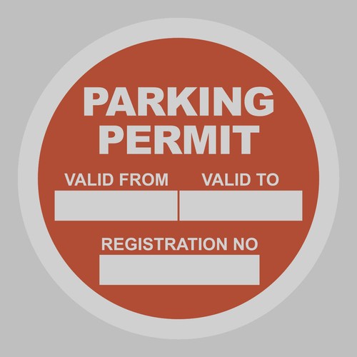 Parking permit sticker - 4,