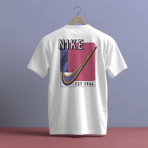 Nike colourful back print - nike,