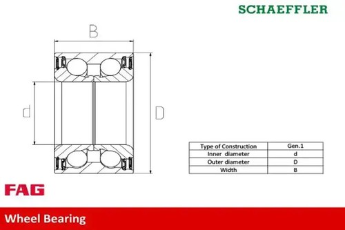 Wheel bearing 713 6301 fag - 80,
