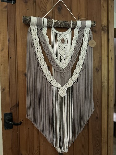 Large macrame wall hanging - wall,