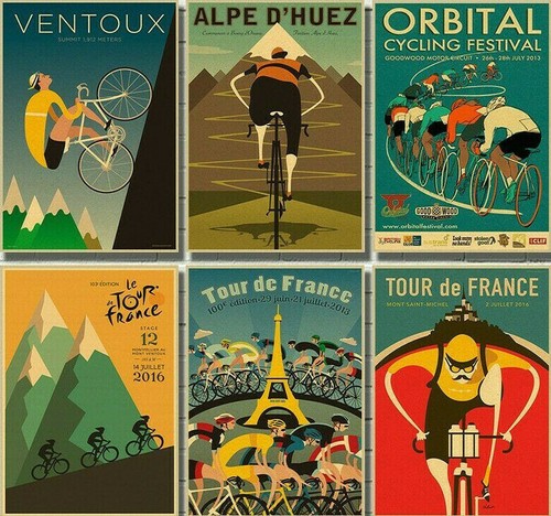 Cycling signs metal plaques - cycling,