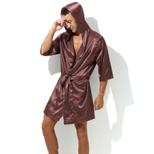 Men's Bathrobe Silk Shirts