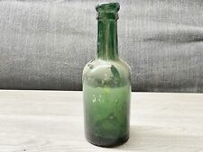 VINTAGE GREEN GLASS BOTTLE -
