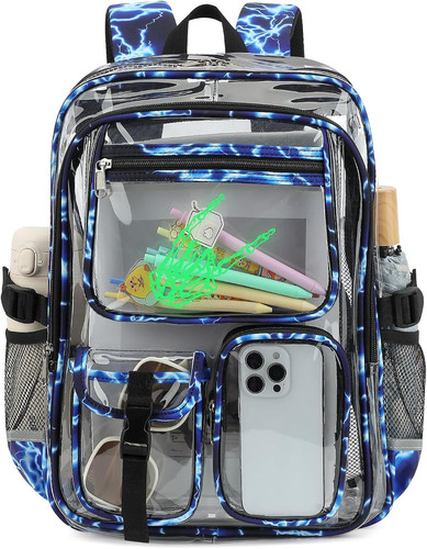 Clear backpack for boys men - backpack,