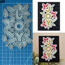 Metal Cutting Dies Stitched Joy Scrapbooking Embossing Paper Card Crafts Stencil