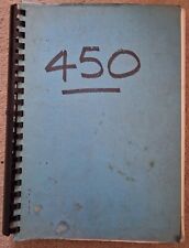 McCORMICK INTERNATIONAL B450 TRACTOR PARTS CATALOGUE - COPY