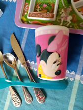 Childrens Fred dinner winner/fussy eater plate & Cutlery Set & Disney Beaker Cup