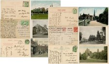 6 POSTCARDS 1905-23 POSTALLY USED SHROPSHIRE SALOP TOPOGRAPHICAL
