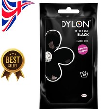 DYLON INTENSE BLACK HAND DYE FABRIC CLOTHES DYE 50g