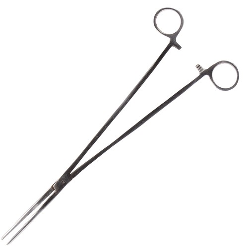 Allcock straight forceps - straight, 12"