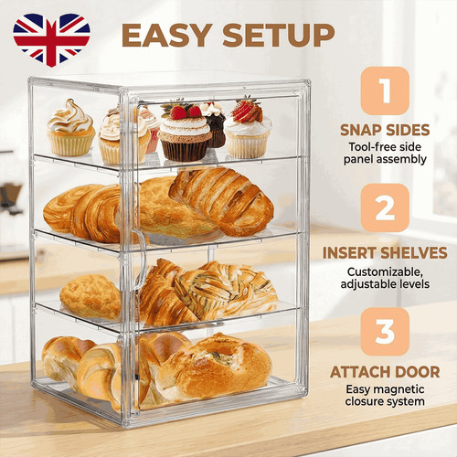 Tier commercial acrylic - 4-tier,