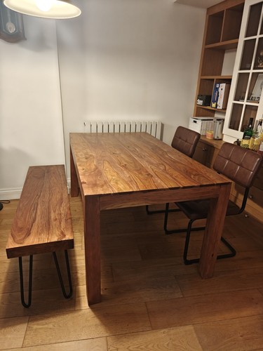 Solid wood seater dining - 4,
