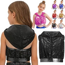 UK Girls Sequins Hooded