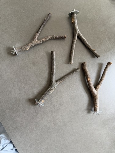 Natural wood bark branch - natural, y