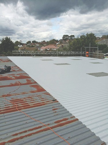 Light grey roof - grey, coating