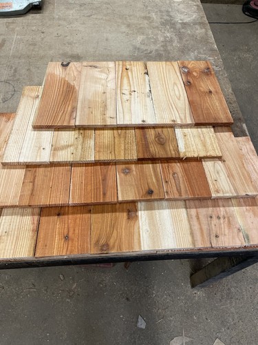 Larch timber shingles - larch,