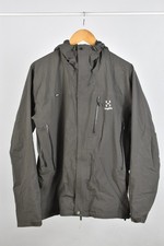 Haglofs Mens Astral III Jacket Size Small Khaki Green Waterproof Gore-Tex Hooded