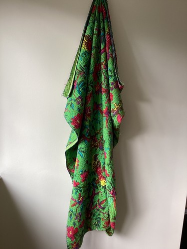 Two indian kantha quilt - two,