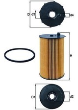 MAHLE OX205/2D Oil Filter