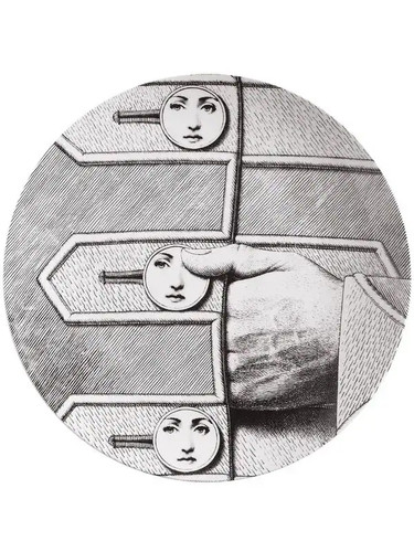 Fornasetti wall plate - plate, e