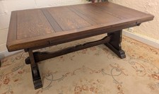 Vintage Solid Oak Draw Leaf