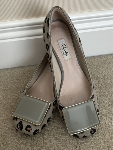 Clarks narrative grey leopard - narrative,