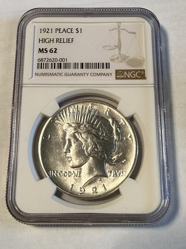 1921 high relief silver peace - high,