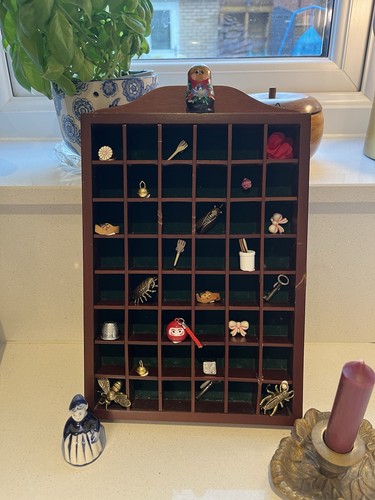 Vintage wooden shadow box wall - vintage,