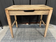 Swoon Desk Metz Desk, Natural Mango Wood & Black, RRP479