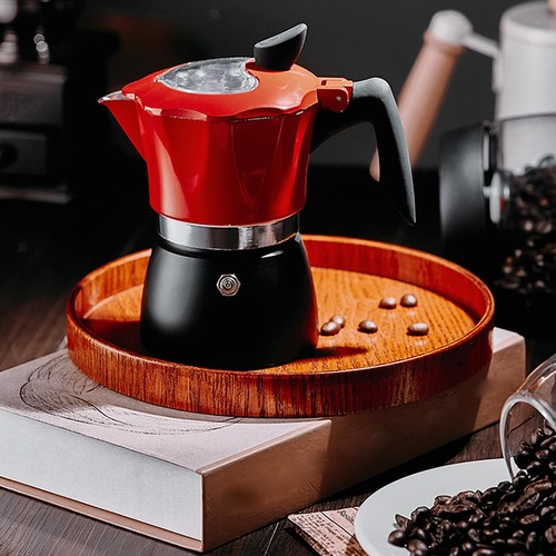 Aluminum electric coffee pot - aluminum,