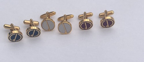 Auth dunhill cufflinks logo - dunhill,