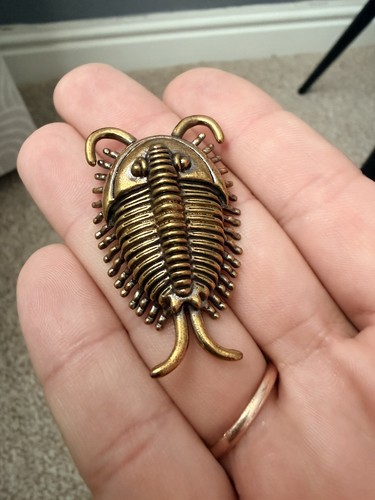 Solid brass trilobite figurine - solid,