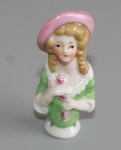 Vintage porcelain pin cushion - pin,