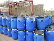 Plastic Barrel, Clip Top, Blue, Water Butt, Storage Barrel, Feed Bin 1x 100ltr
