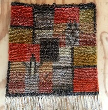 Antique Tribal Rug Wall Hanging- Hand-Woven -  60 x 63 cm Approx.