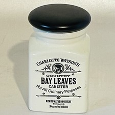 CHARLOTTE WATSON'S Spice Jar - Cloves vtg Henry Watsons Pottery cooking spices