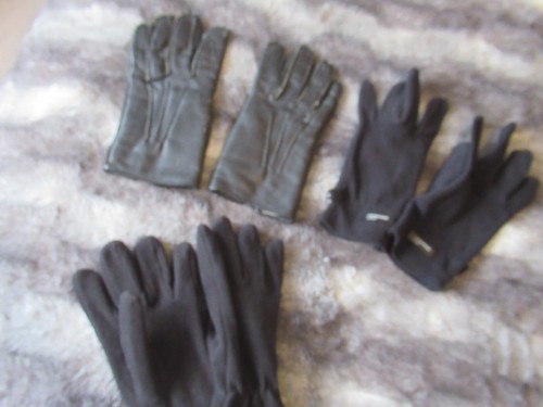 Men vintage leather gloves - vintage,