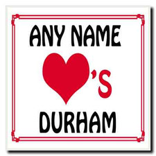 Love Heart Durham Personalised