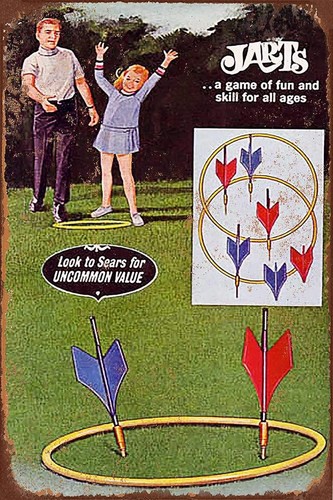 1969 jarts lawn darts - jarts,