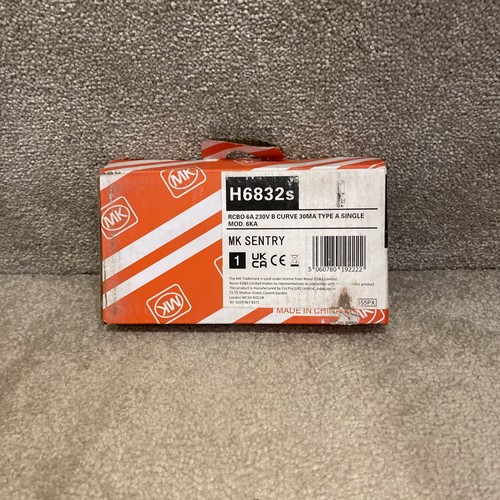 Sentry h6832s rcbo - mk,