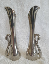 Silver plated decorate swan - silver-plated,