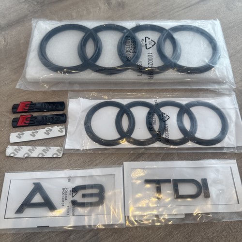 Audi gloss black badge - a3,
