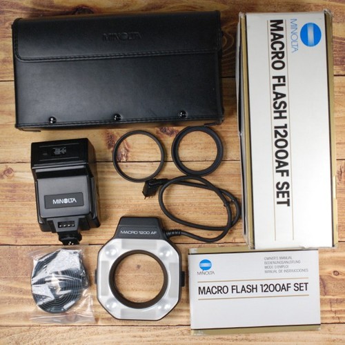 Minolta macro 1200af flash set - flash,