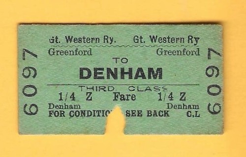 Great western railway ticket - railway, ~